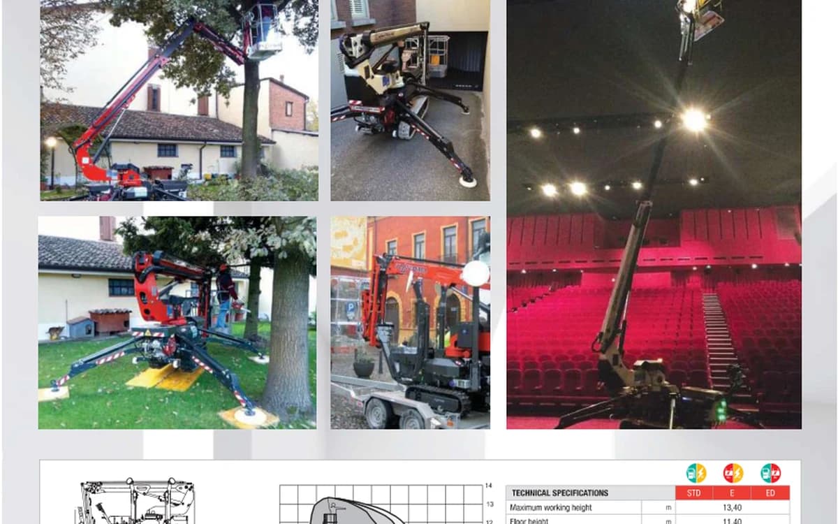 Platform Basket 13.65 tracked spider lift
